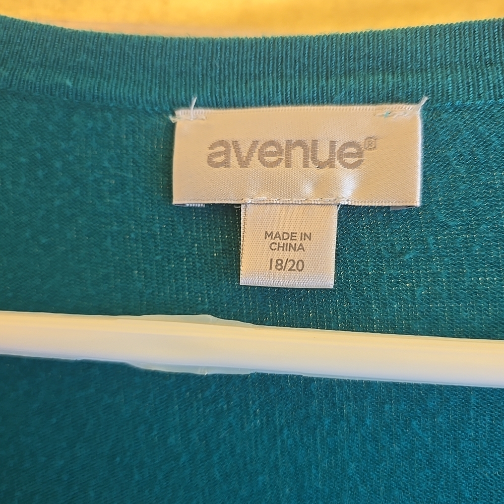 Avenue Turquoise Knit Top